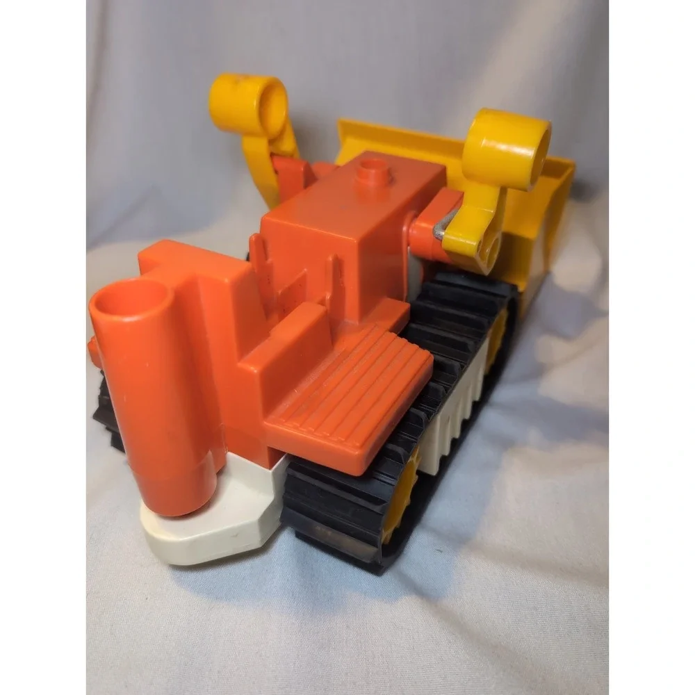 Vintage 1979 Fisher Price Husky Helper Bulldozer #329 Original Tracks